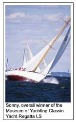 Sonny overall winner of the Museum of Yachting Classic Yacht Regatta LS